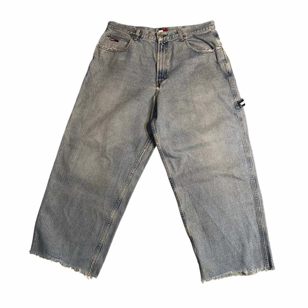 Vintage 90s Tommy Jeans Baggy Carpenter Jeans 36x26.5